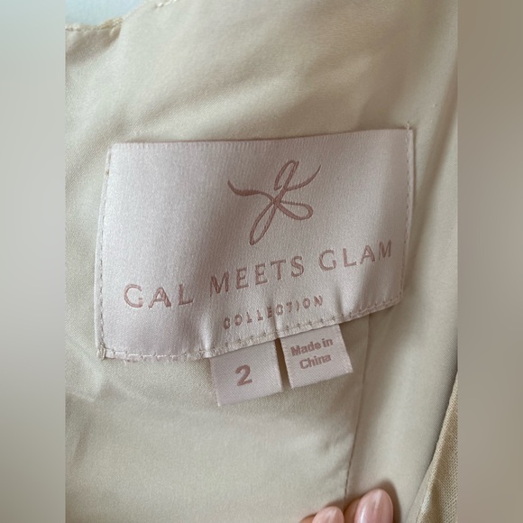Gal Meets Glam Colleen dress (cream) size 2 - Picture 6 of 6
